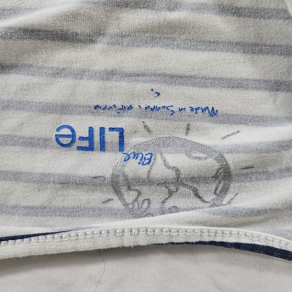 Blue Life Striped Long Sleeve Dress with Twist Detail - Picture 2 of 7